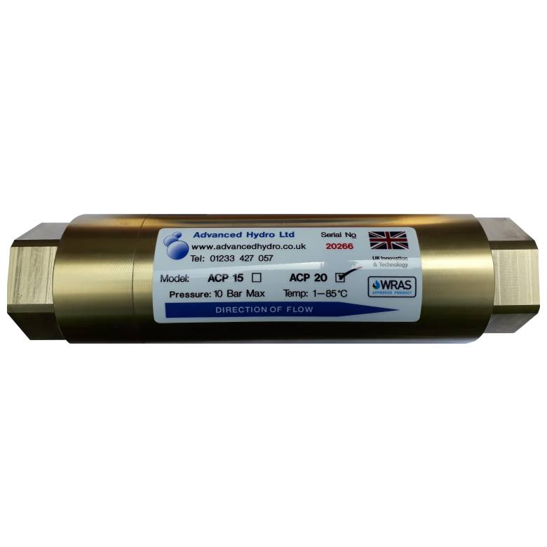 ACP20 Water Conditioner & Corrosion Inhibitor 22mm 3/4'' (Advanced Hydro ACP 20)